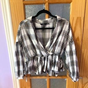 VERO MODA PLAID TOP